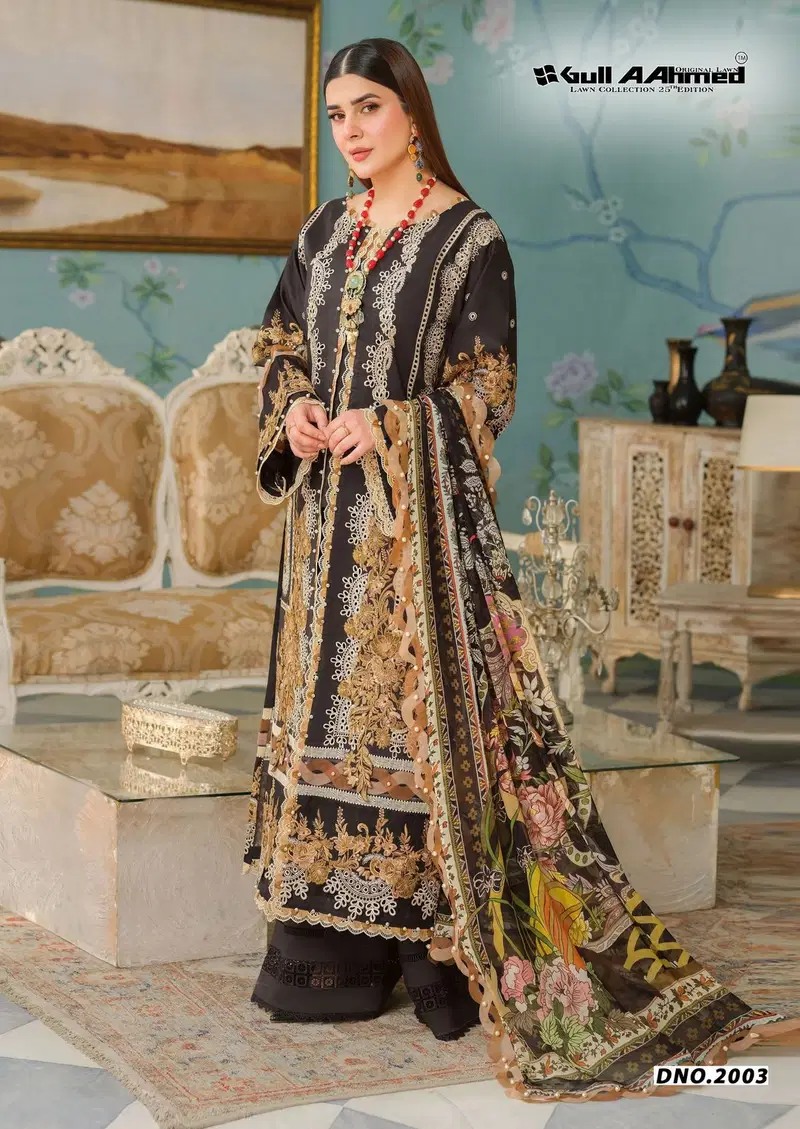 Azure Vol 2 By Gull A Ahmed Lawn Printed Dress Material Suppliers In India